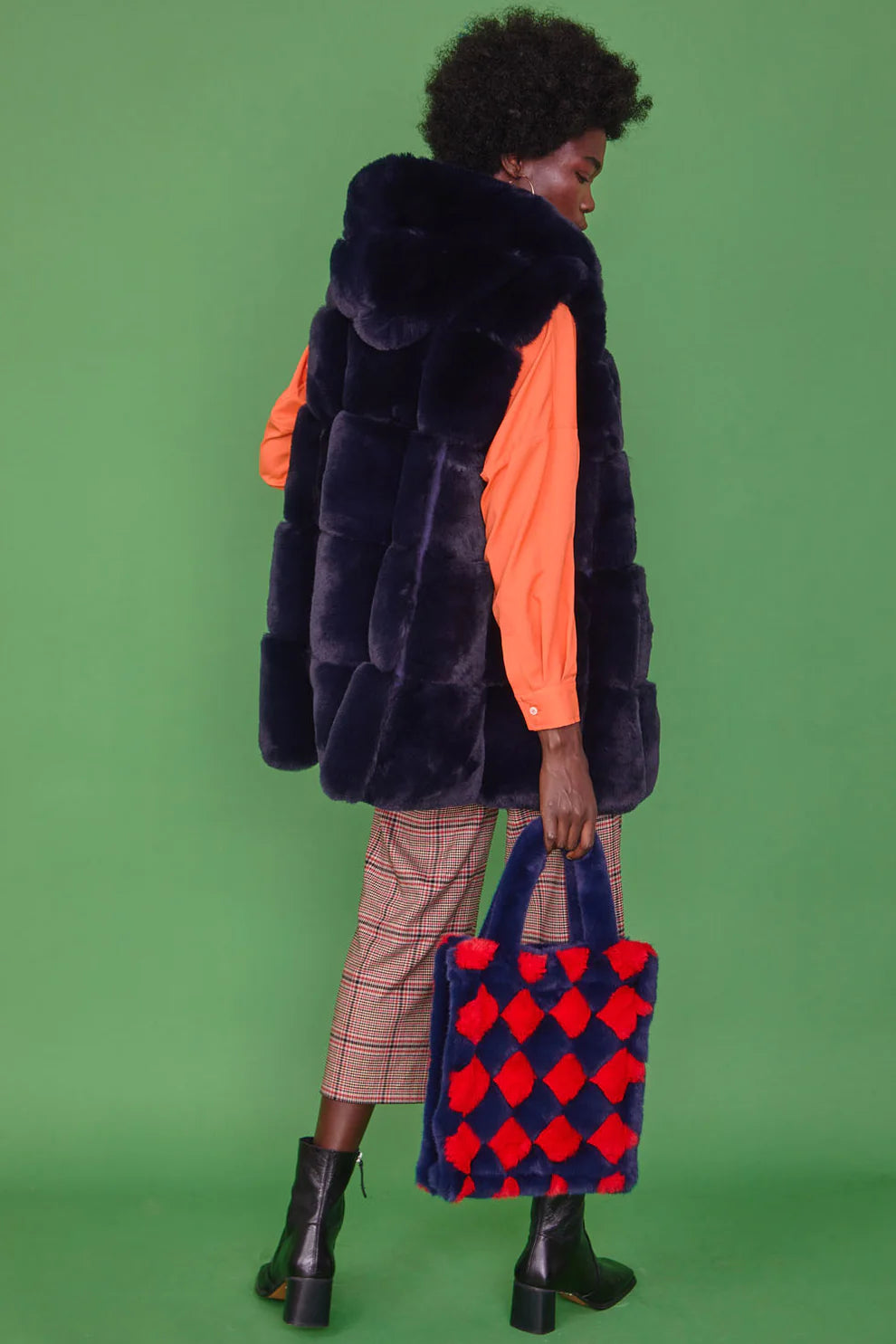 Faux Fur Hooded Gilet