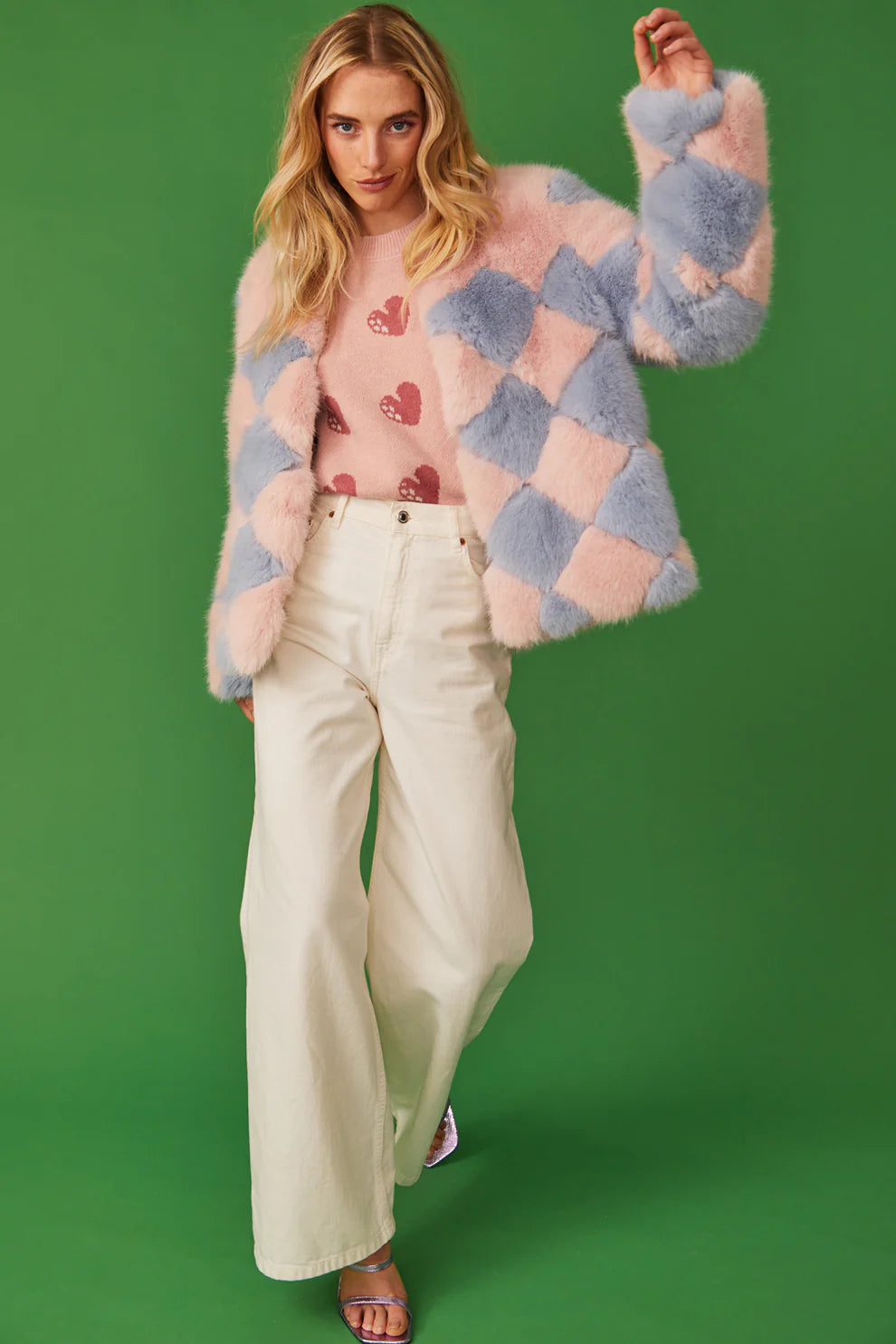 Pink & Blue Diamond Jacket