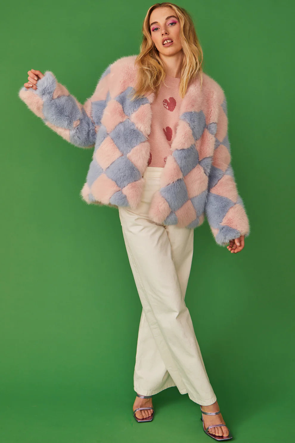 Pink & Blue Diamond Jacket