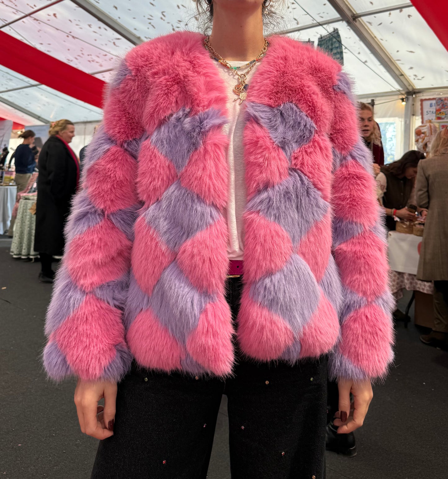 Pink & Lilac Diamond Jacket