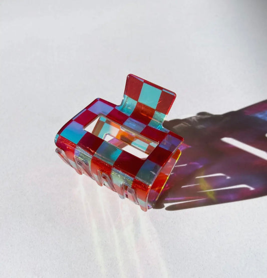 Chequered Hair clip