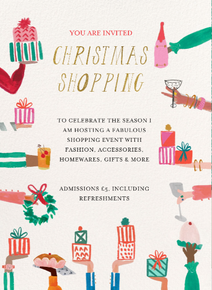 Christmas Shopping Event Ticket